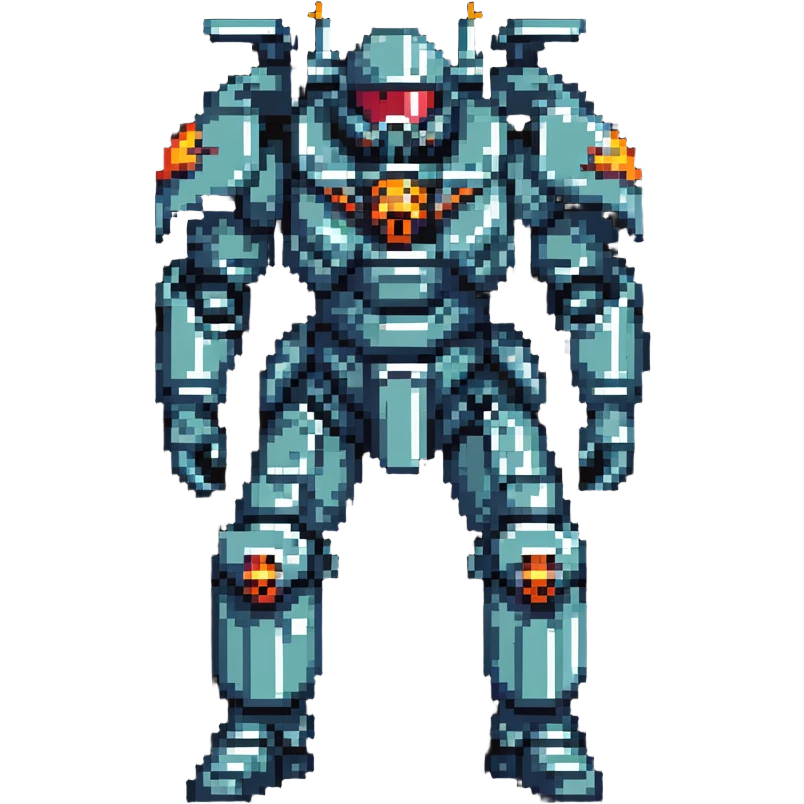 Helldiver soldier with giant mech suit emoji