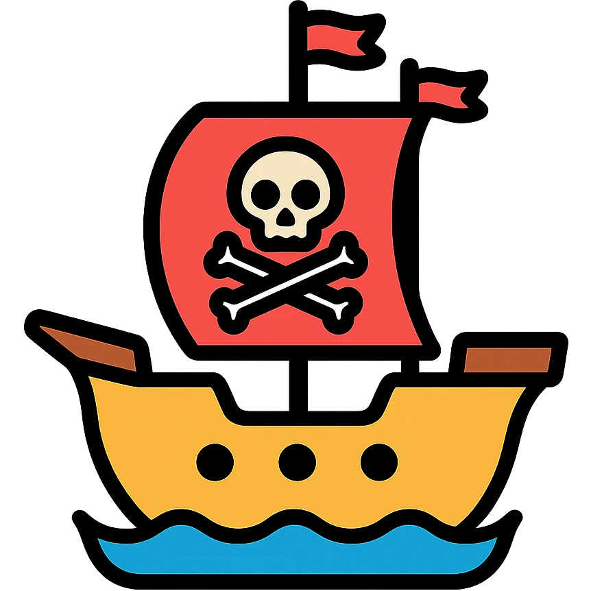 pirate ship emoji