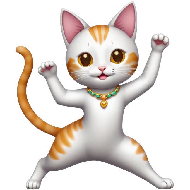 Cat dancing emoji