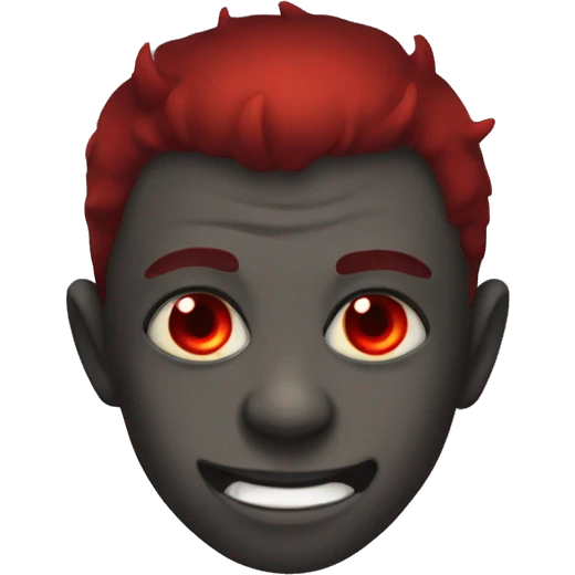 demon boy with red eyes emoji