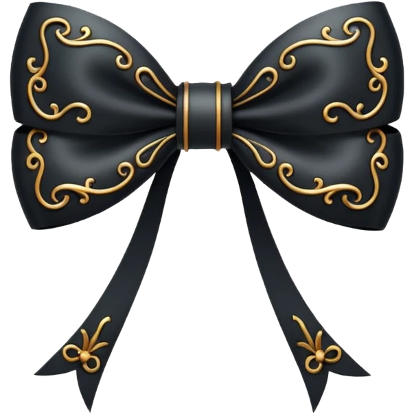 A bow in the style of wicked movie  emoji