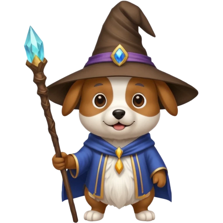 Dog wizard emoji