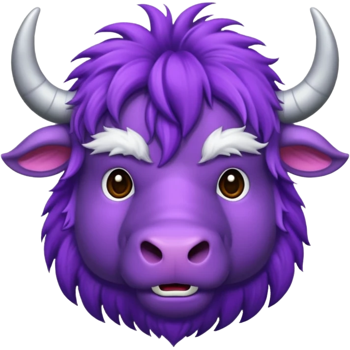 a purple yak Head emoji