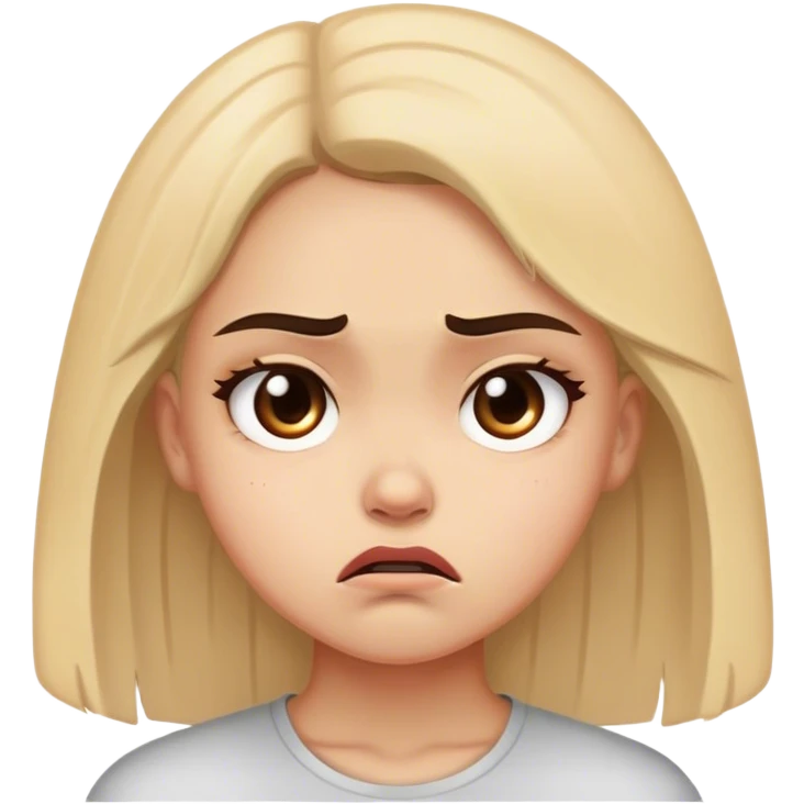 Carita enojada y triste emoji