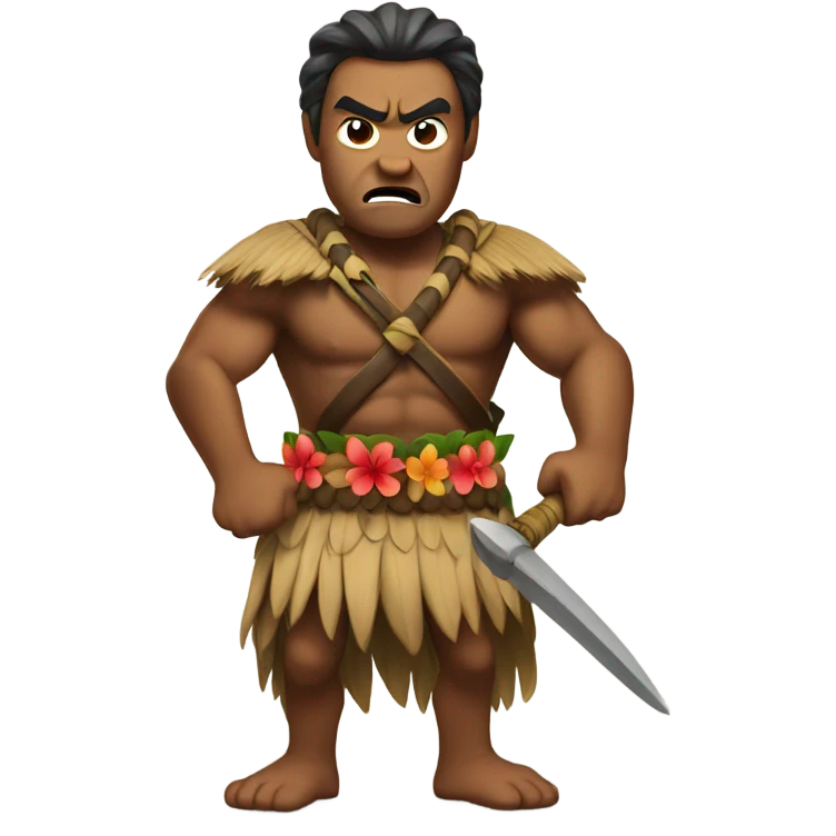 Angry Hawaiian Warrior emoji