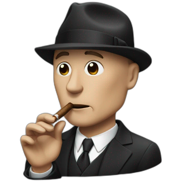 Raymond Reddington smoking cigar emoji