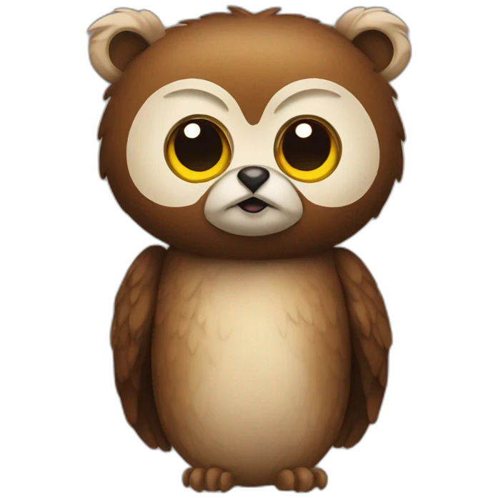 adult bear owl emoji