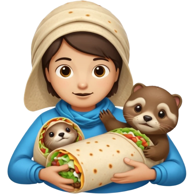 ♐️🌯😵‍💫🦦 emoji