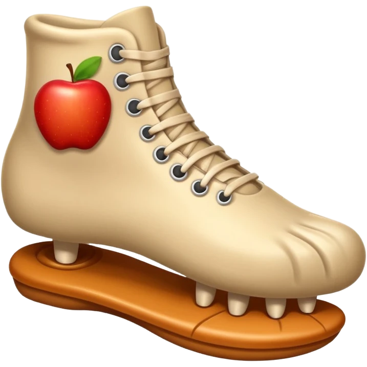 showing a cartoon human foot stepping on a small bug , slightly squished but cartoonish, no violence, playful Apple emoji style emoji