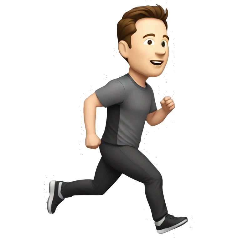 elon musk running emoji