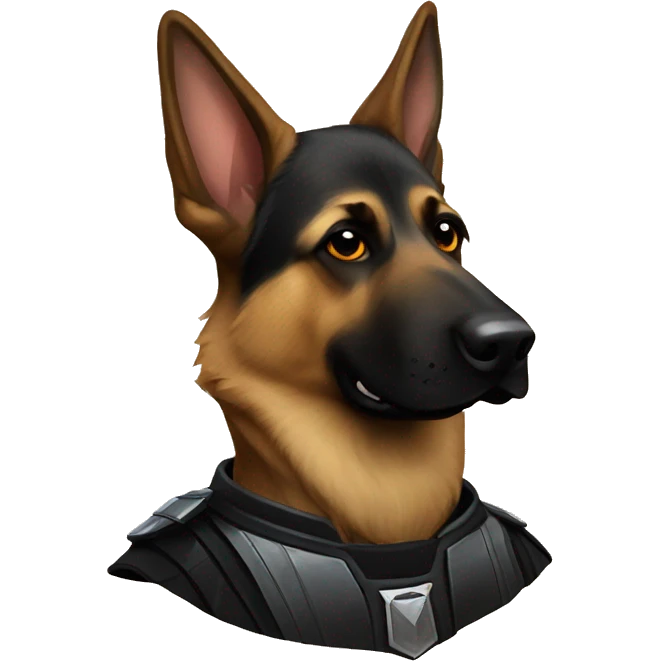 Darth Vader German shepherd  emoji