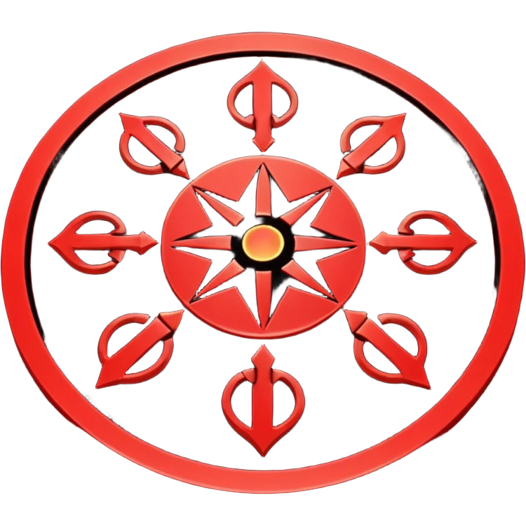 Ritual Circle – Glowing red symbols on the ground
 emoji