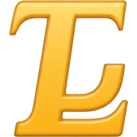 the letter L emoji with white text and a grey background in the style of iphone emojis  emoji