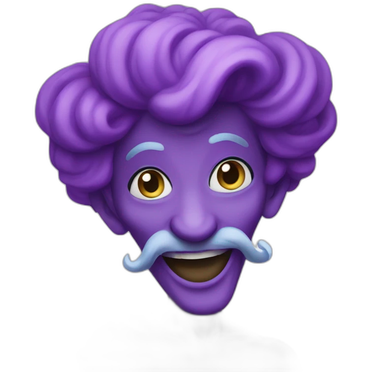 purple genie cartoon emoji