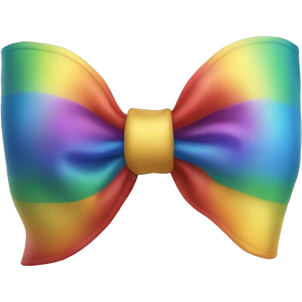 A rainbow bow emoji