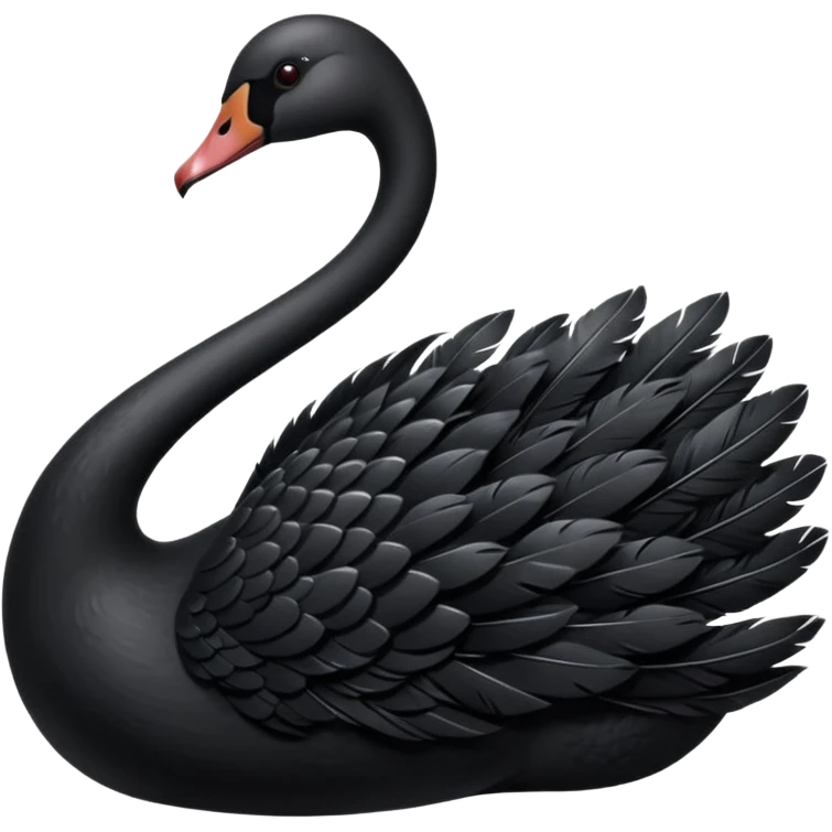 Black swan that looks exactly like this 🦢 emoji