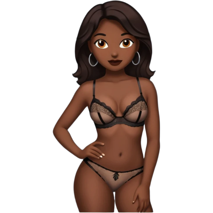 Black whore emoji
