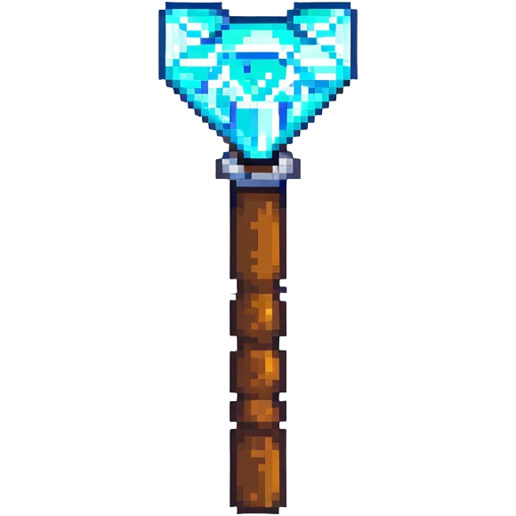 Minecraft diamond pickaxe tool emoji