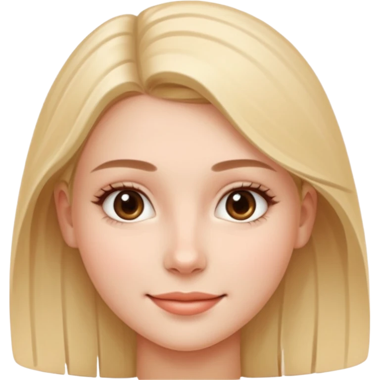 A realistic portrait of a young woman with soft facial features, clear skin, natural makeup, gentle eyes, symmetrical face, subtle smile, smooth lighting, high detail, photorealistic, 85mm len
 emoji