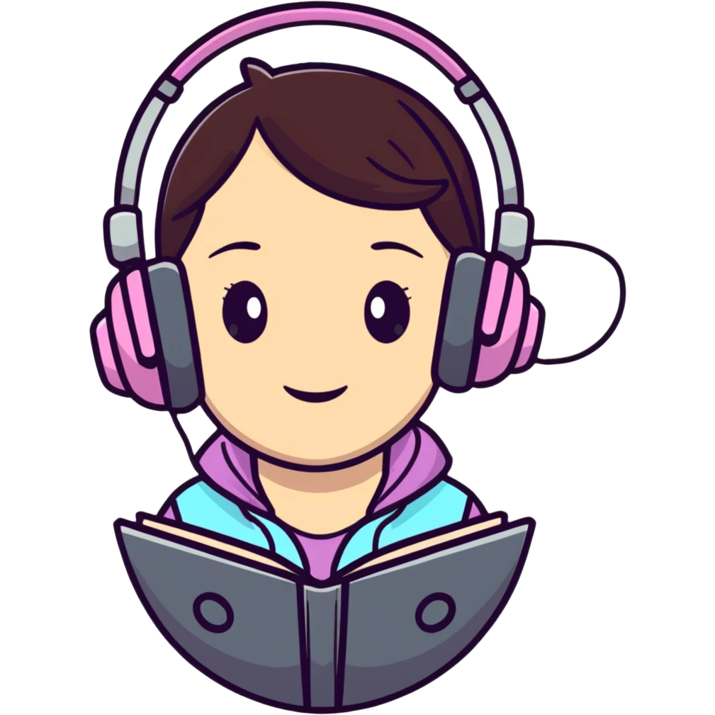 excited gamer girl in headphones emoji
