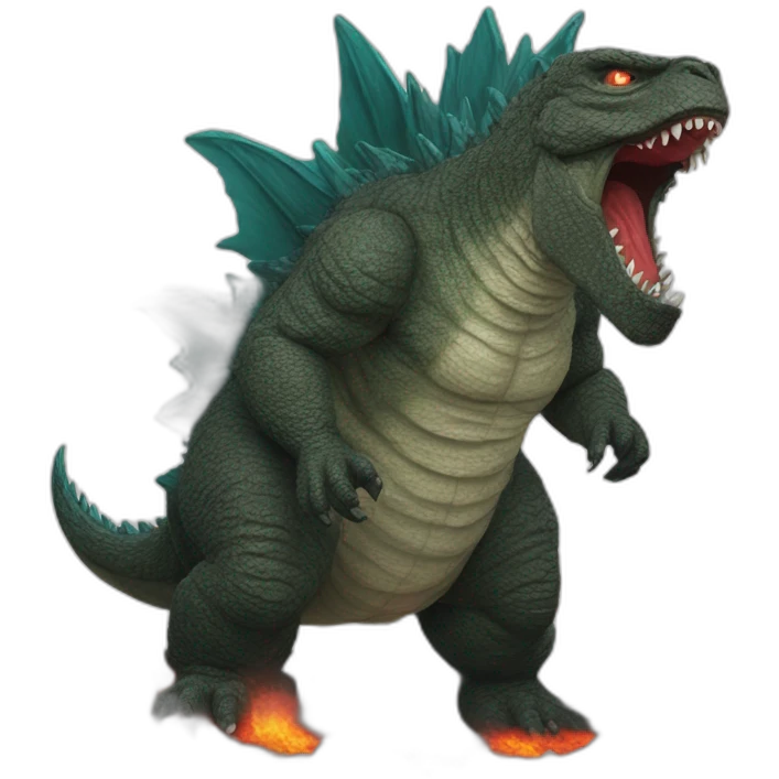 Godzilla dead emoji