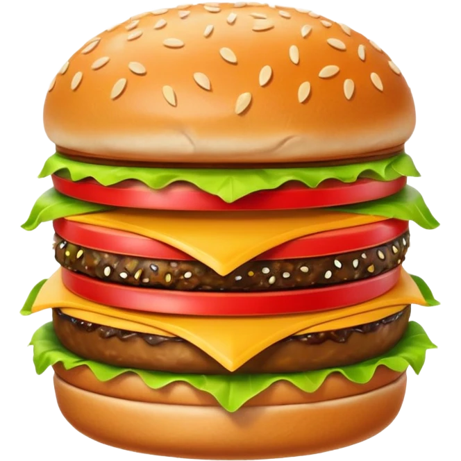 Toony Hamburger Emoji emoji