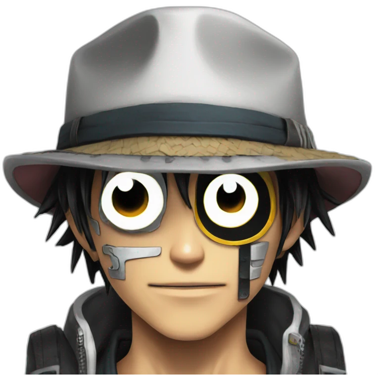 luffy cyberpunk emoji
