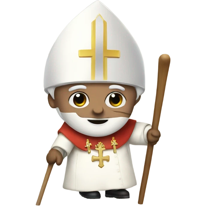 Pope skiing emoji