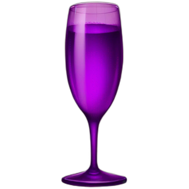 purple champagne glass cheers emoji