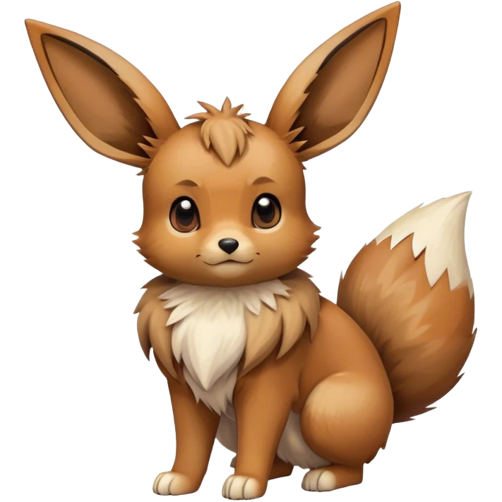 Eevee, full body, high quality emoji