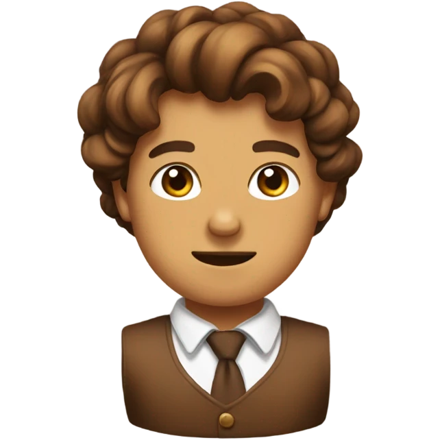 Brown bow emoji