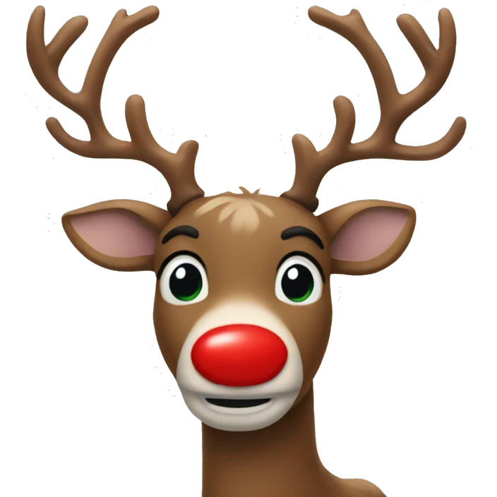 Red Nosed Reindeer emoji
