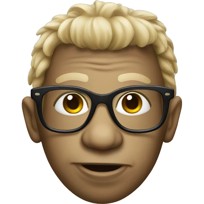 troll doll with glasses emoji
