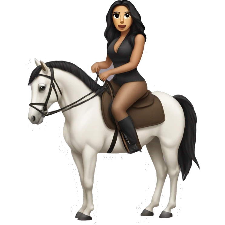 Kim k on a horse  emoji