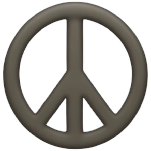 one peace emoji