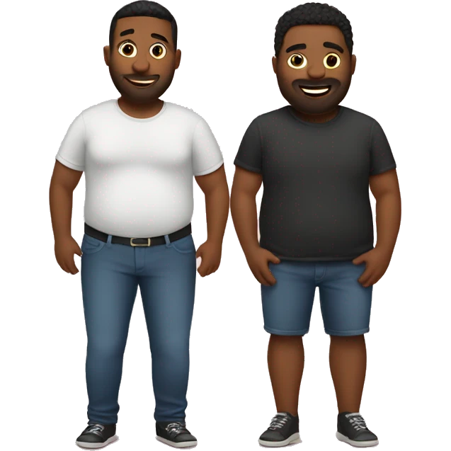 big belly gay couple emoji