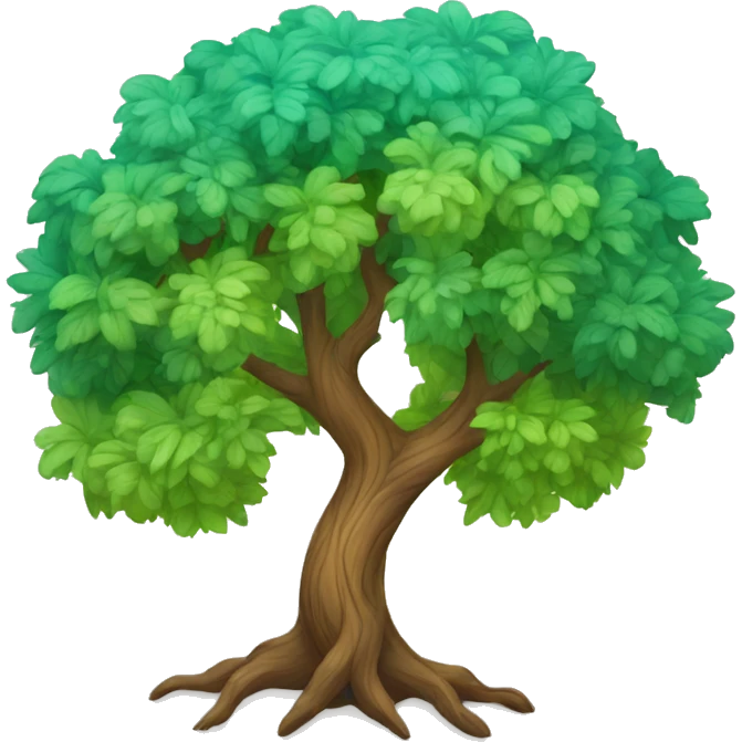 arbre de vie en couleurs emoji