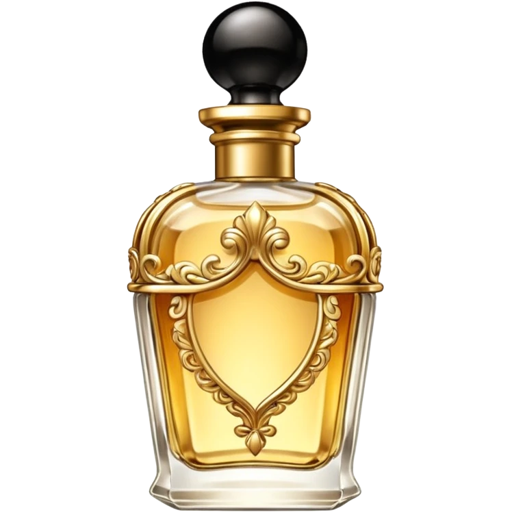 bottle of perfume gold exquisite large takes all the space

 emoji