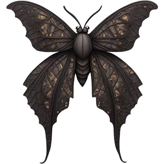 Gothic moth emoji