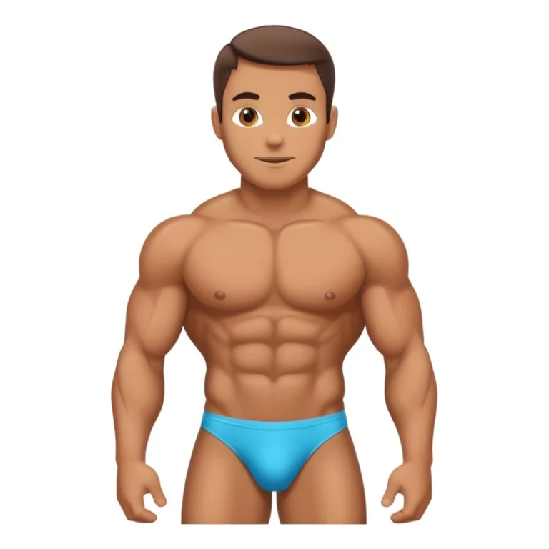 Накачаний мужик в стрингах  emoji