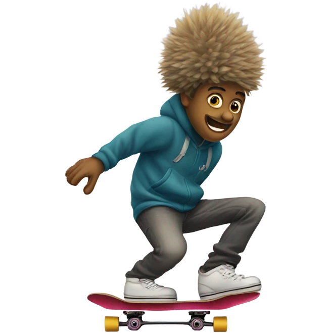 rata andando en skate emoji