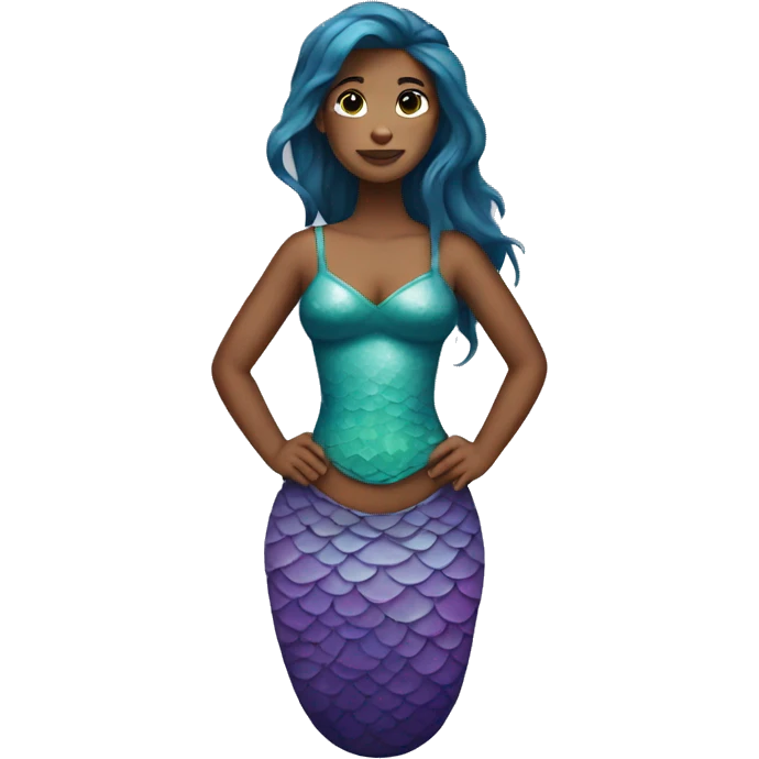 mermaid with tanktop and long torso emoji