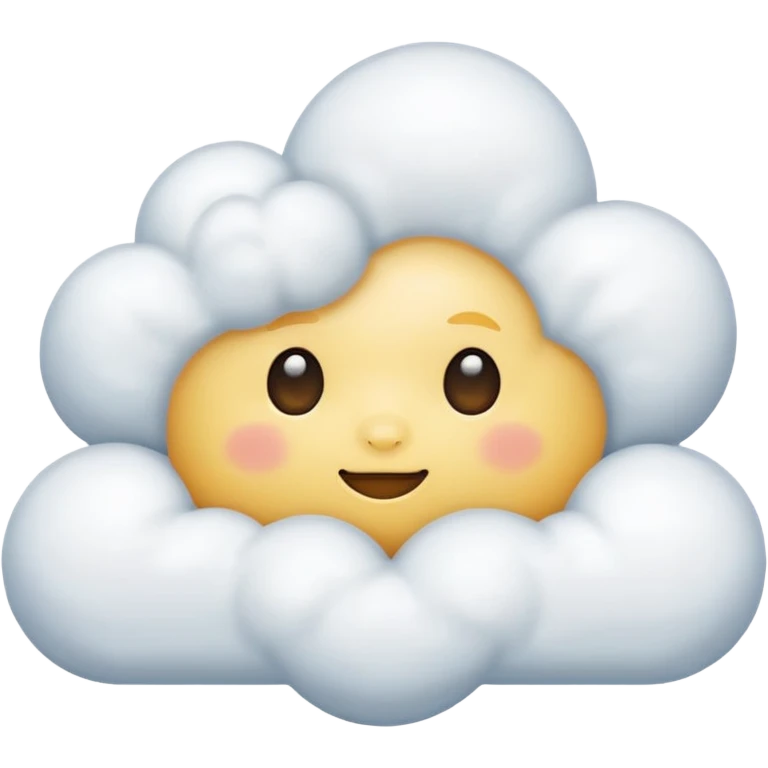 Happy cloud emoji