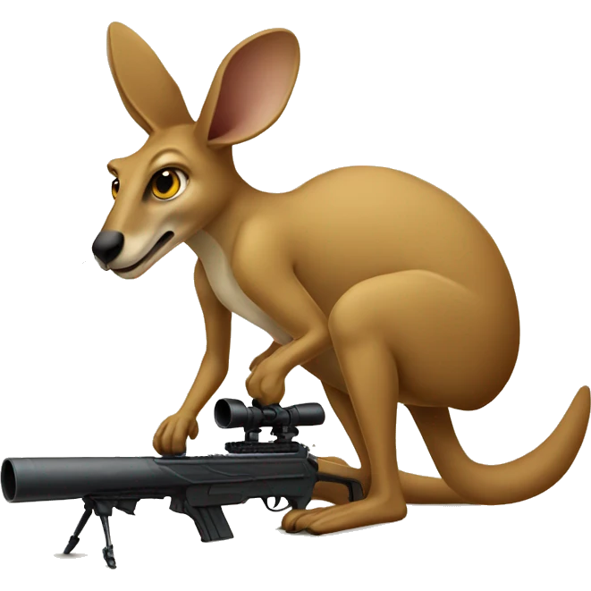 Sniper Kangaroo emoji