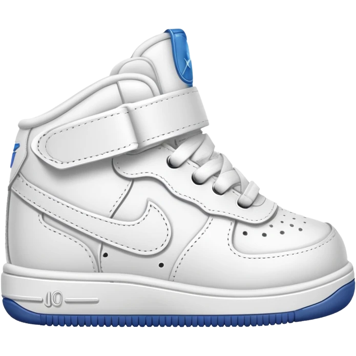 Baby low air force shoe front view  emoji