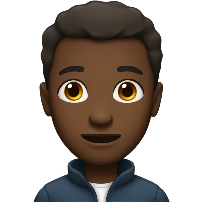 black man emoji