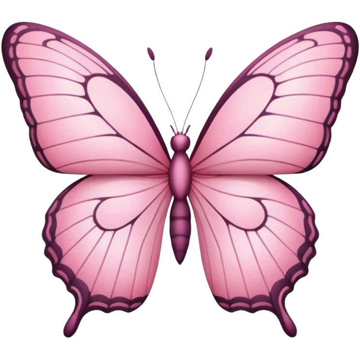 Pink butterfly emoji