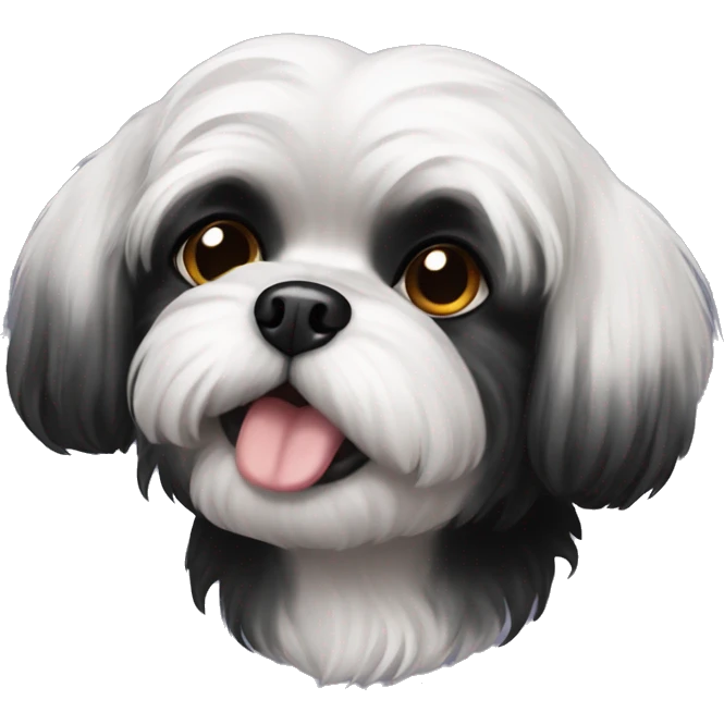 Black small shitzu emoji