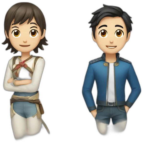 Felic and hyuijin emoji