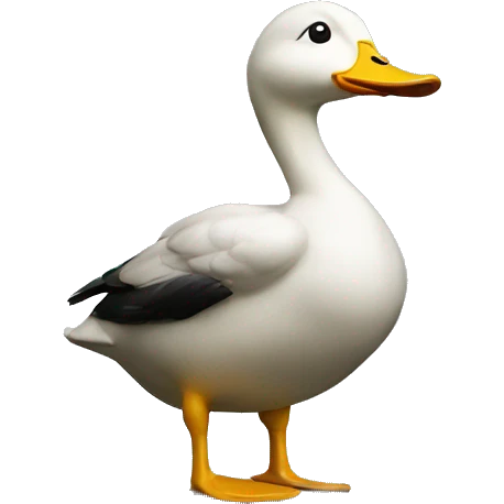 Duck as the David statue  emoji